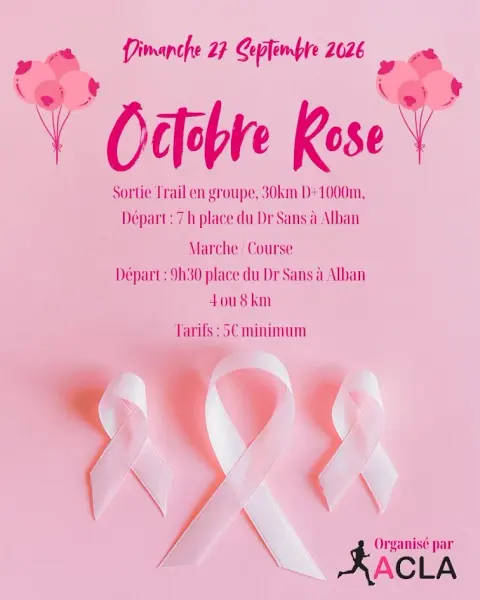 Sortie Trail - Octobre Rose