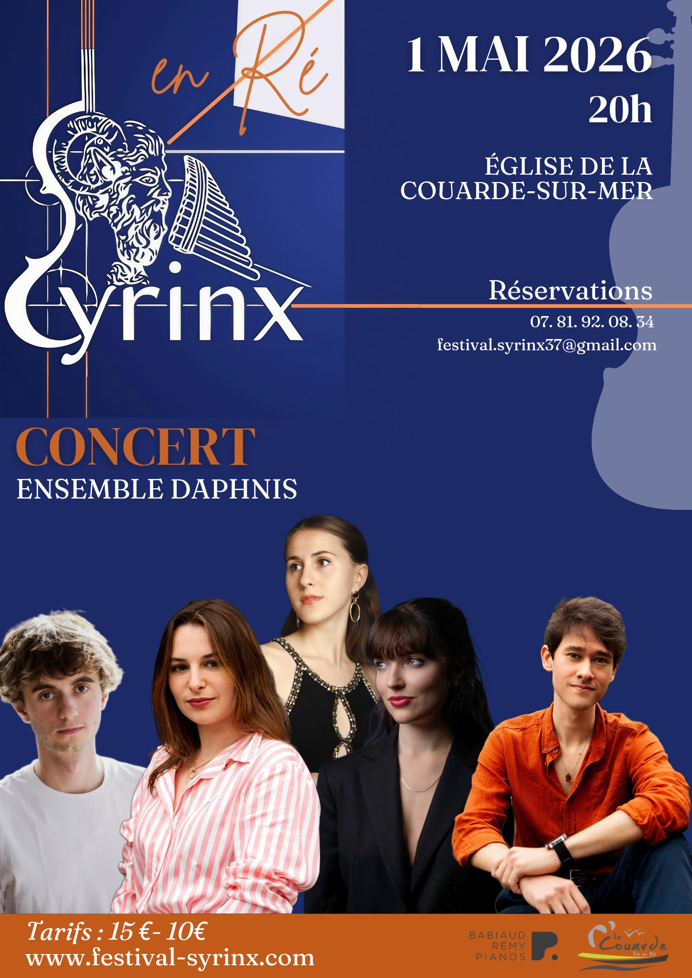 Festival Syrinx-en-Ré - Concert Ensemble Daphnis