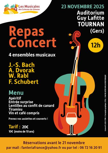 repas concert des Musicales des coteaux de Gimone_Tournan