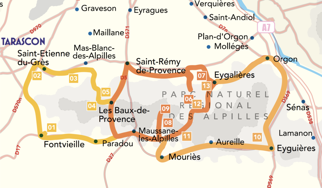Le vignoble des Alpilles, rêve antique (Circuit 2 / Centre)