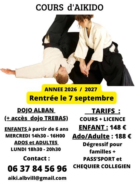 Cours d'Aikido au Dojo d'Alban