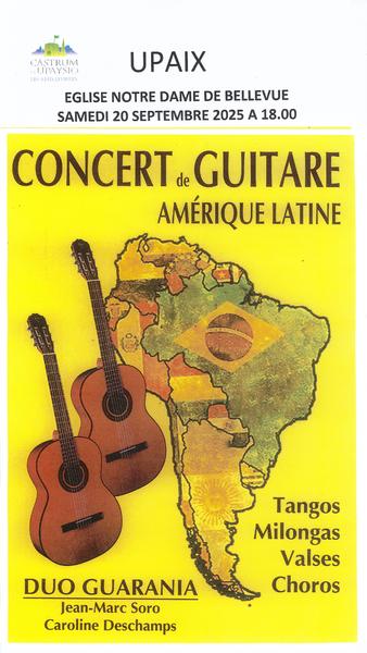- © Castrum de Upaysio Journées Européennes du Patrimoine : concert de guitare - Amérique Latine_Upaix - © Castrum de Upaysio