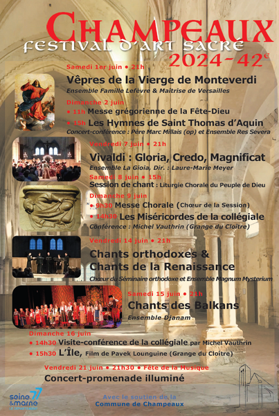 Programme 42e festival d'art sacré de Champeaux