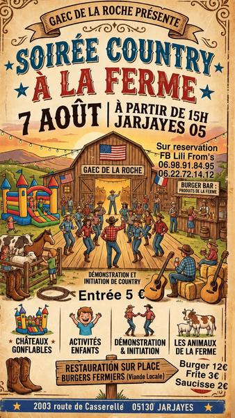 Soirée country à la ferme