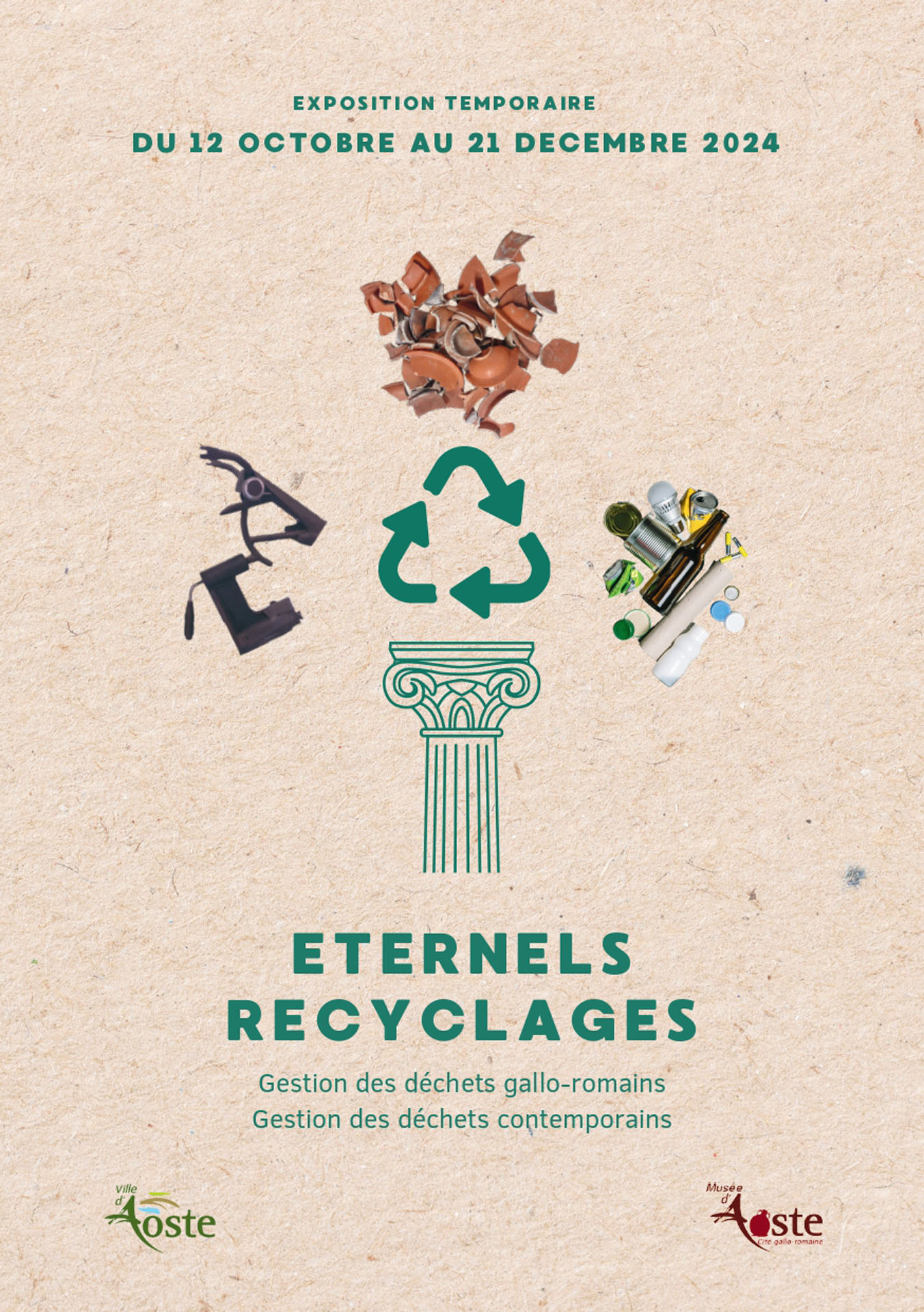 Exposition temporaire « Eternels recyclages – Gestion des déchets gallo-romains. Gestion des déchets contemporains »