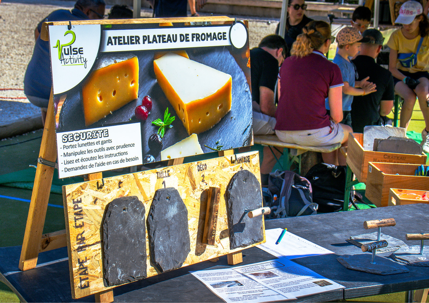 Atelier confection d'un plateau de fromage
