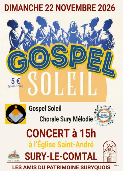 Gospel Soleil et la chorale Sury Mélodie - Concert_Sury-le-Comtal