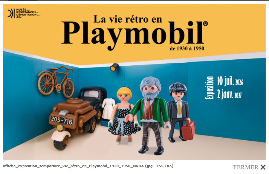 Exposition - La vie rétro en Playmobil, de 1930 à 1950