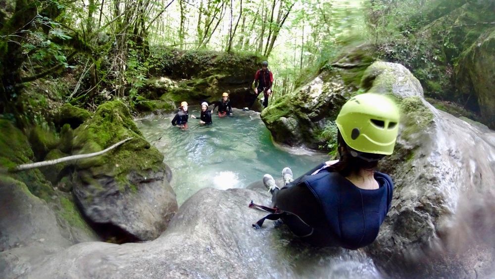Canyoning Famille Chaley, Ain