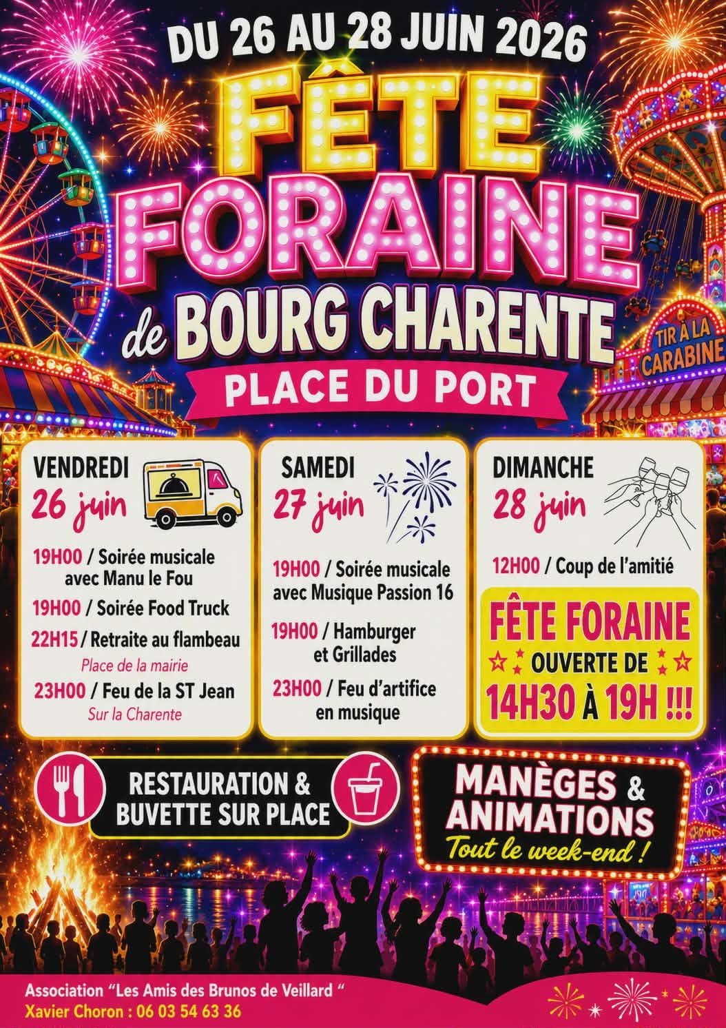 Fête foraine de la St Jean | Bourg Charente