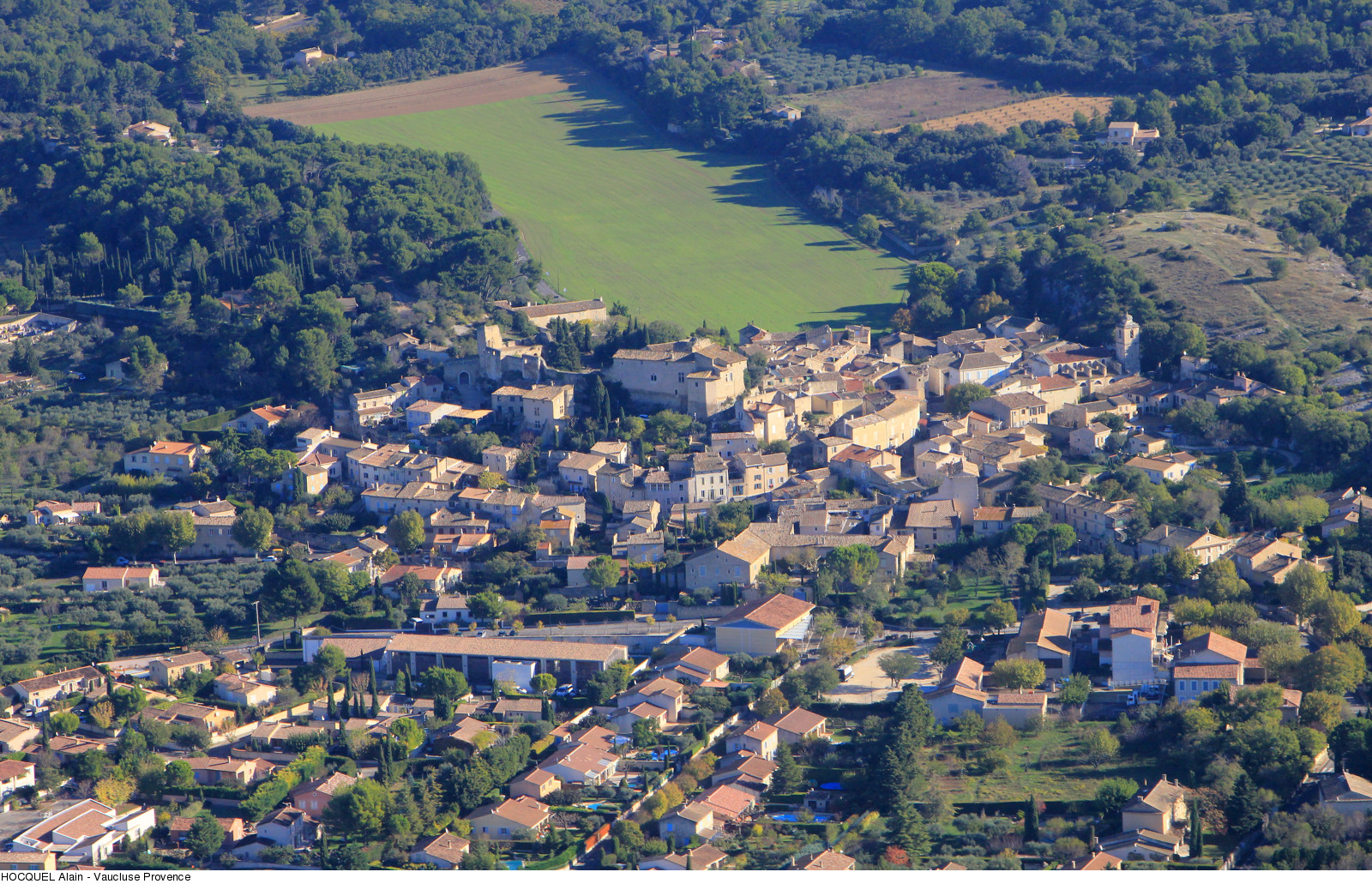 Vue aérienne Lagnes