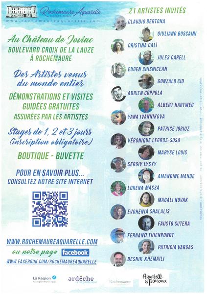 The 11th International Watercolor Biennale of Rochemaure._Rochemaure