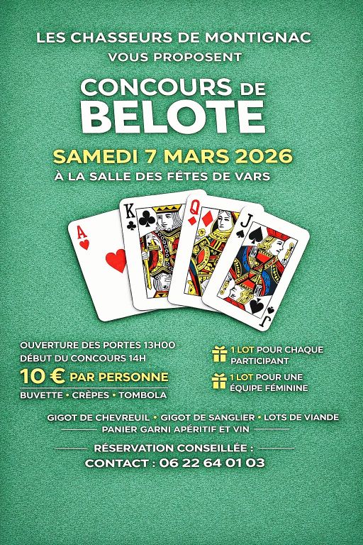 Concours de belote