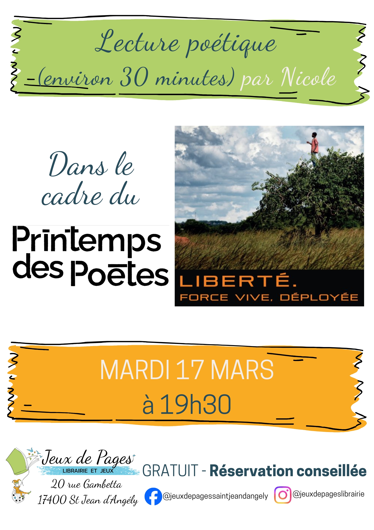 Lecture poétique par Nicole