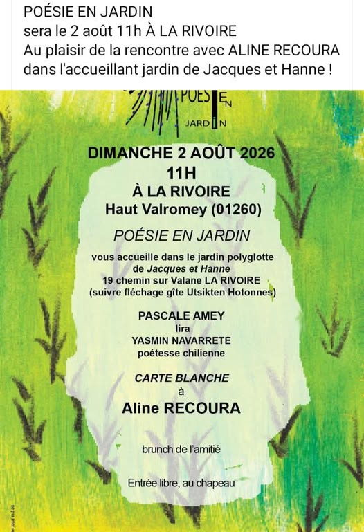Po�sie en Jardin