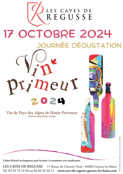 Dégustation des vins nouveaux : Vin Primeur 2024 Le 17 oct 2024