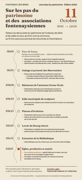 Parcours découverte du patrimoine et des associations fontenaysiennes