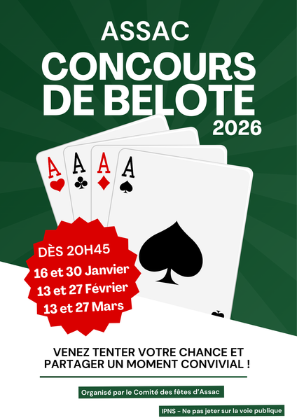 Concours de Belote 2026