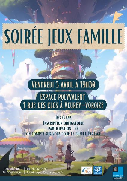 Soirée jeux famille à Veurey-Voroize
