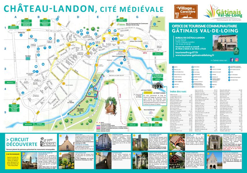 Plan circuit découverte Château-Landon 2024