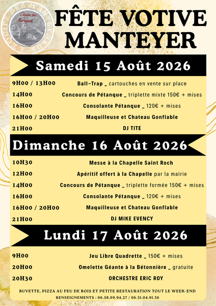 Fête votive de Manteyer