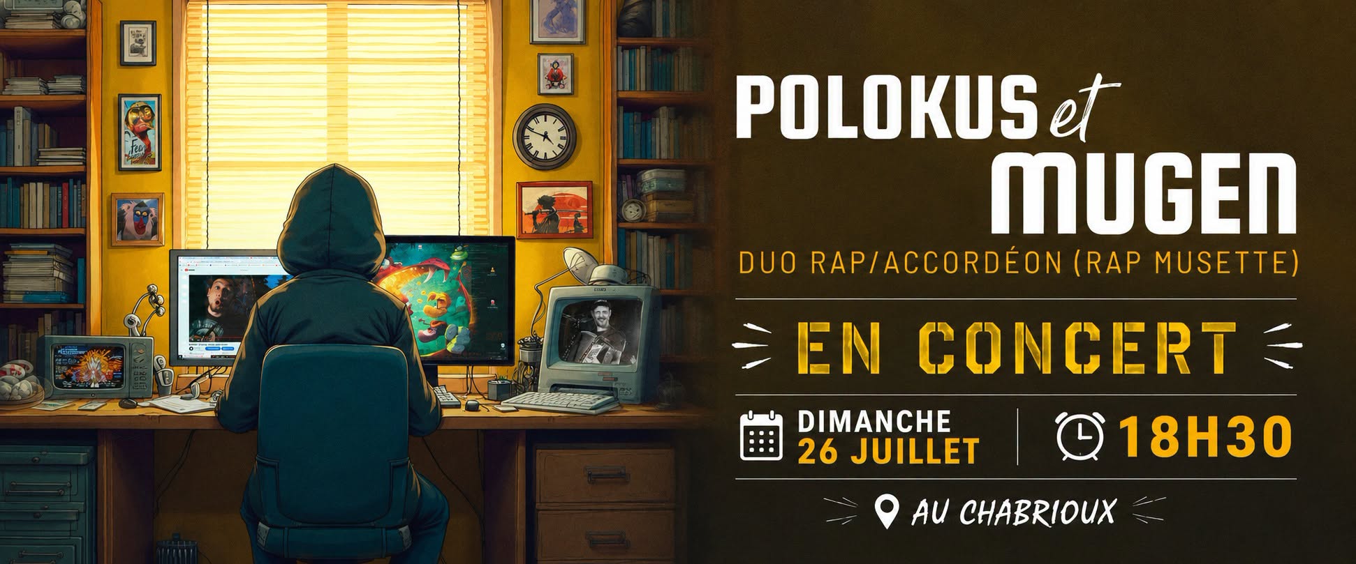 Concert du duo "Polokus & Mugen" (rap et accordéon - rap musette)