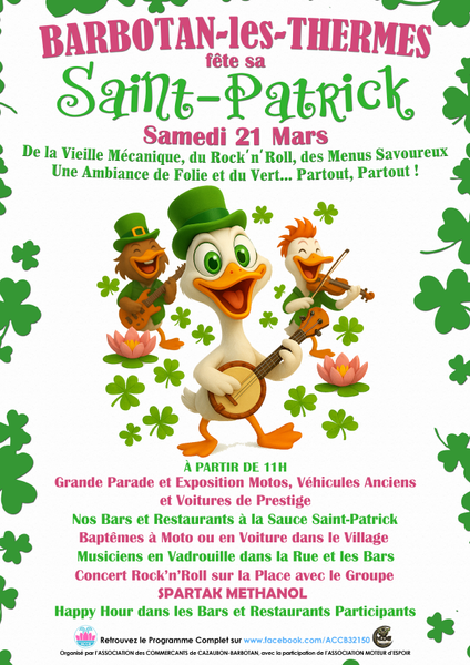 Fête de la St Patrick à Barbotan-les-Thermes_Cazaubon