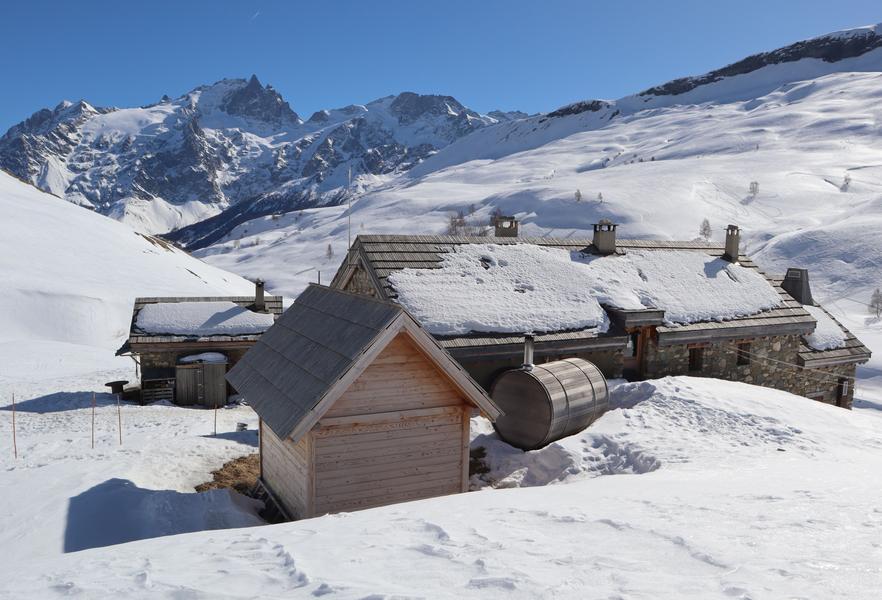 Refuge du pic du mas de la Grave en raquettes depuis le Chazelet_La Grave