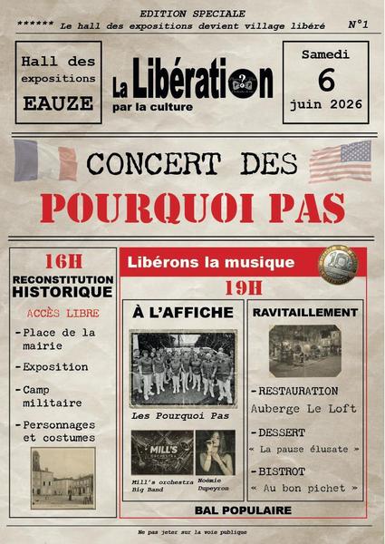 Concert avec Les Pourquoi pas_Eauze
