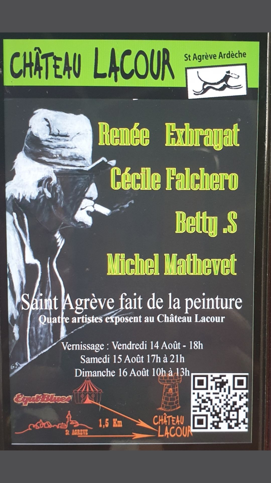 Saint Agrève fait de la peinture, quatre artistes exposent au château Lacour