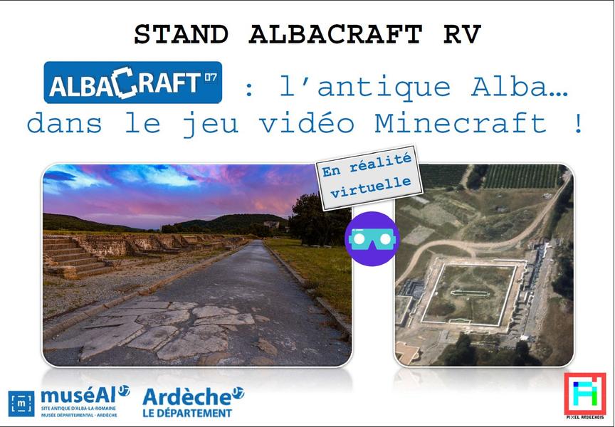 Albacraft© : la ville antique d’Alba… dans le jeu vidéo Minecraft !