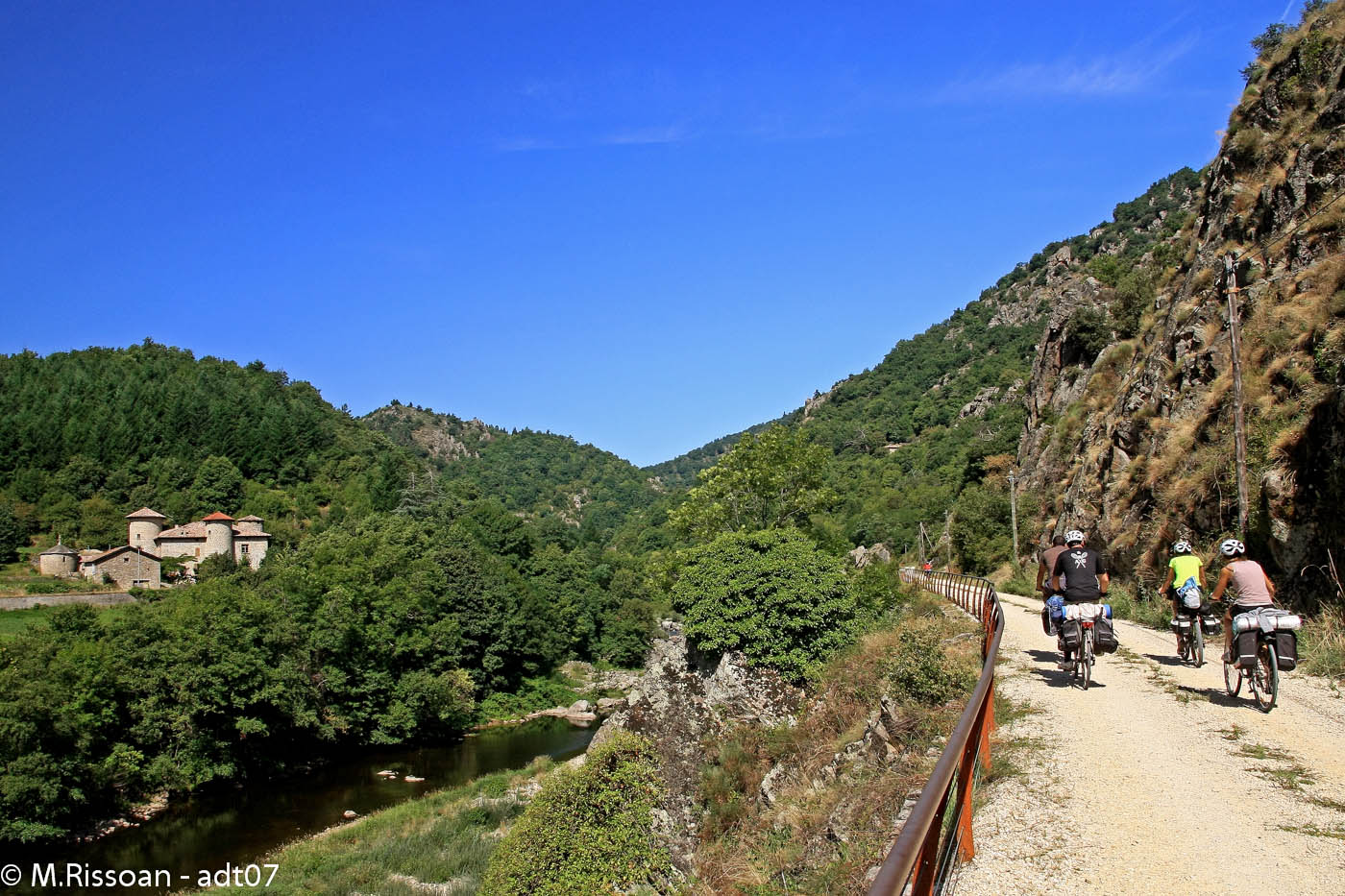 Foot and cycle paths : The Dolce Via from La Voulte sur Rhône to Lamastre