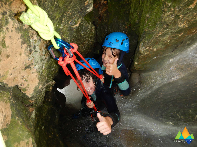 Canyoning Famille Chaley, Ain
