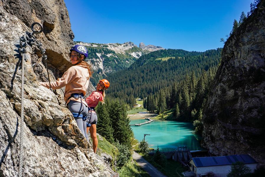Via ferrata du lac de la Rosière_Courchevel