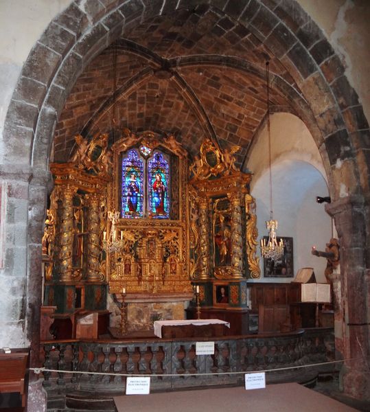 - © L'Atelier d'Histoire, Elsa Giraud Retable baroque du maître-autel, église St-Marcellin, Névache,1585-1735. - © L'Atelier d'Histoire, Elsa Giraud