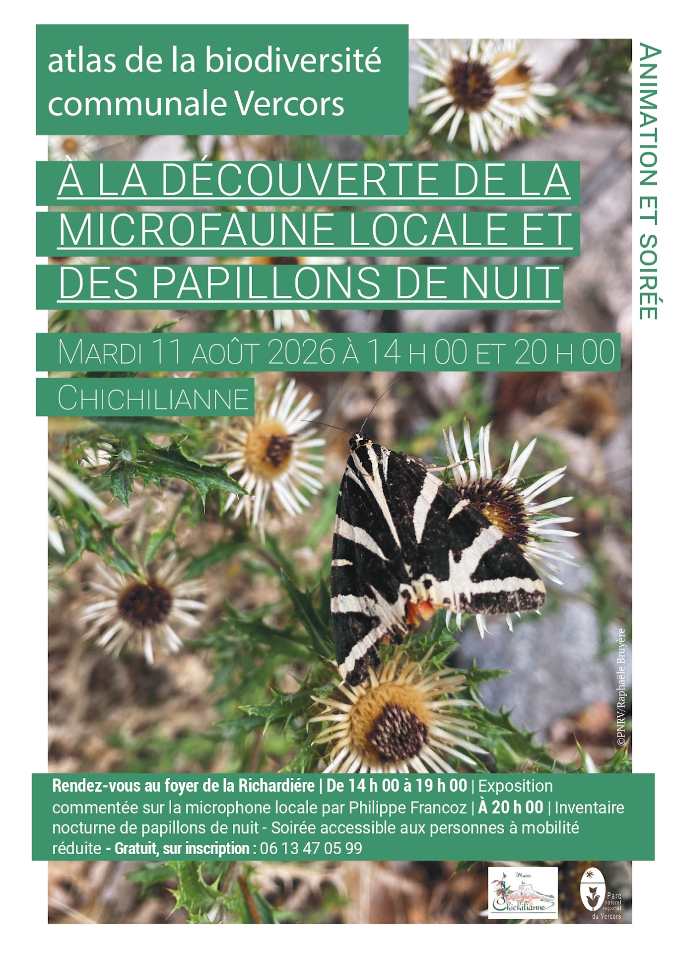 À la découverte de la microfaune locale et des papillons de nuit._Chichilianne