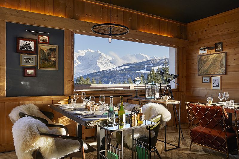 Salle de restaurant à l'Alpen Valley