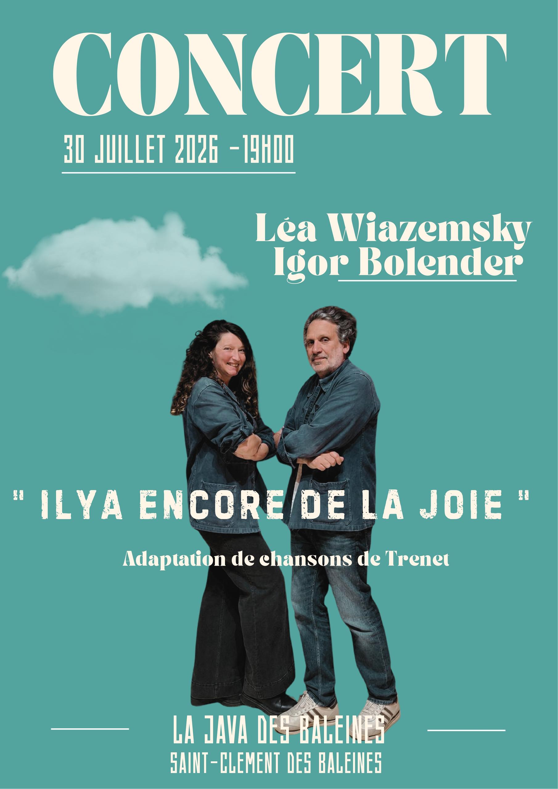 La Java des Baleines - Concert "Il y a encore de la joie"