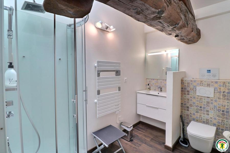 Salle d'eau/wc privative à la chambre VERCORS Salle d'eau/wc privative à la chambre VERCORS