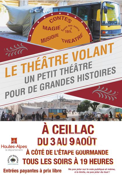 affiche - © comité d'animations de Ceillac Le théâtre volant : CAFE CANTANTE_Ceillac - © comité d'animations de Ceillac
