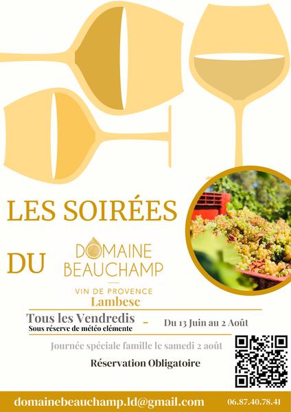 Les soirées du Domaine Beauchamp