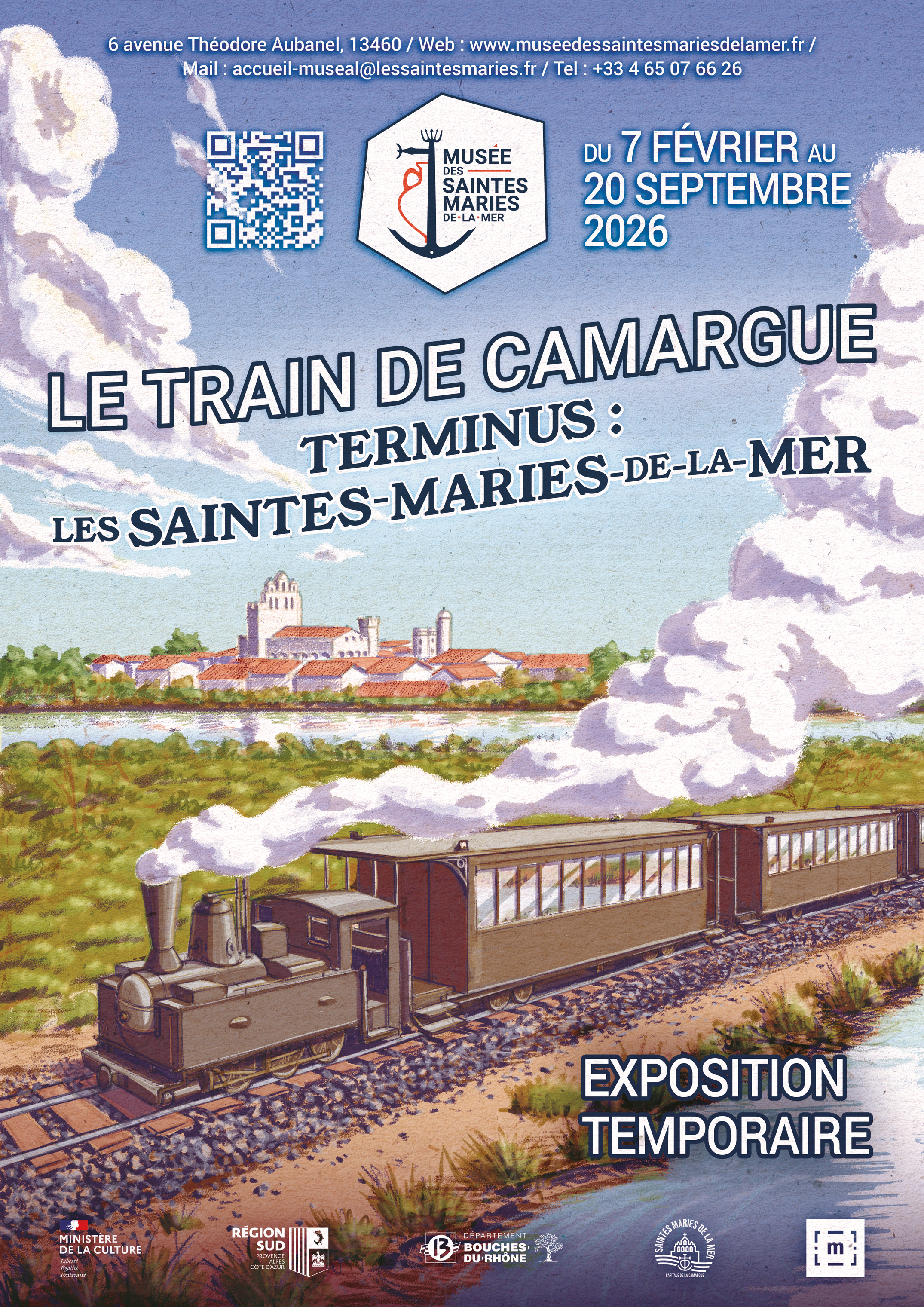 Le Train de Camargue – Terminus : Les Saintes-Maries-de-la-Mer