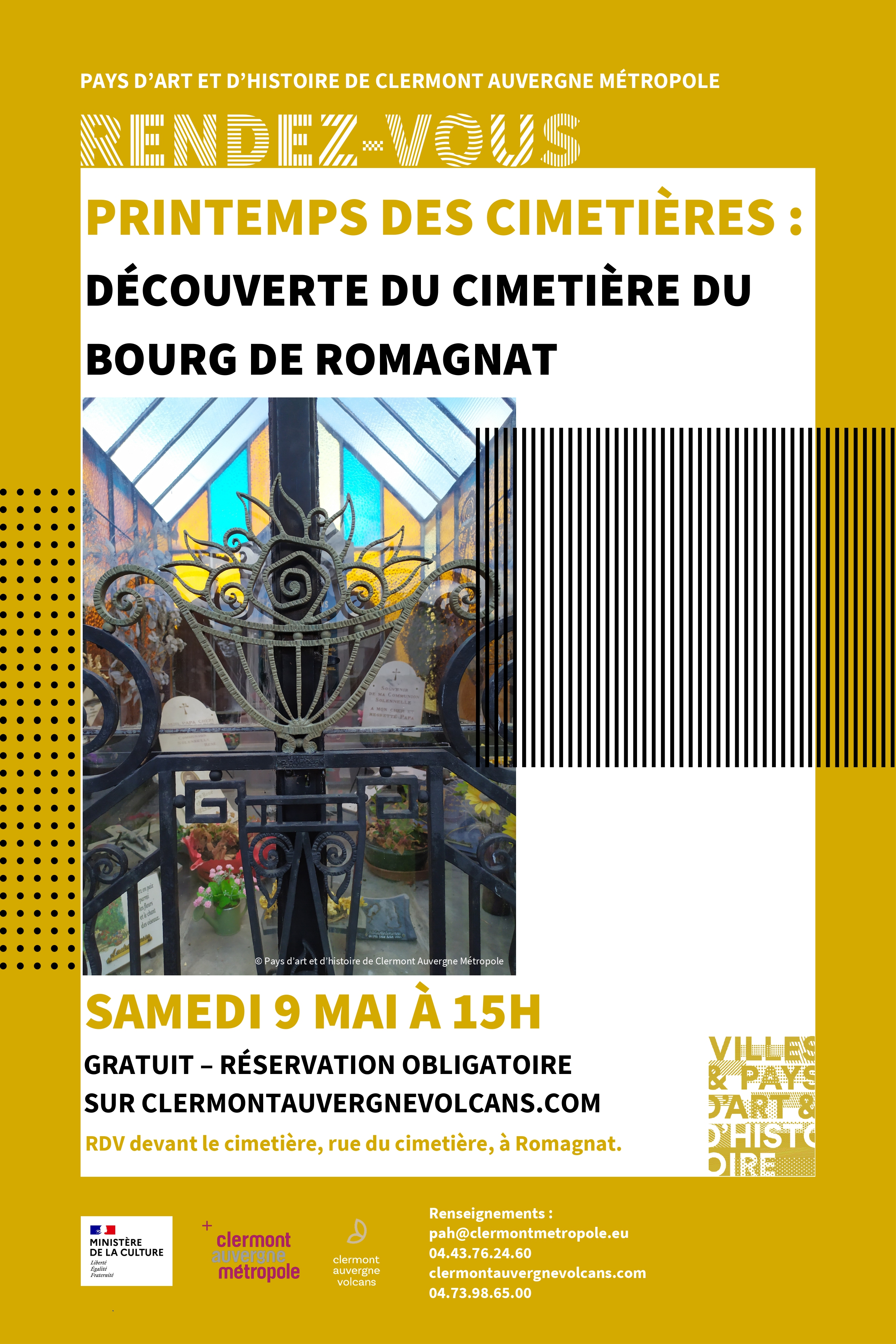 Printemps des cimetières à Romagnat | Label Pays d'art et d'histoire