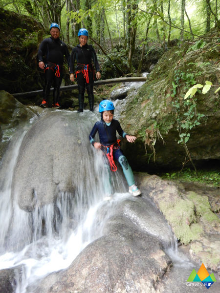 Canyoning Famille Chaley, Ain