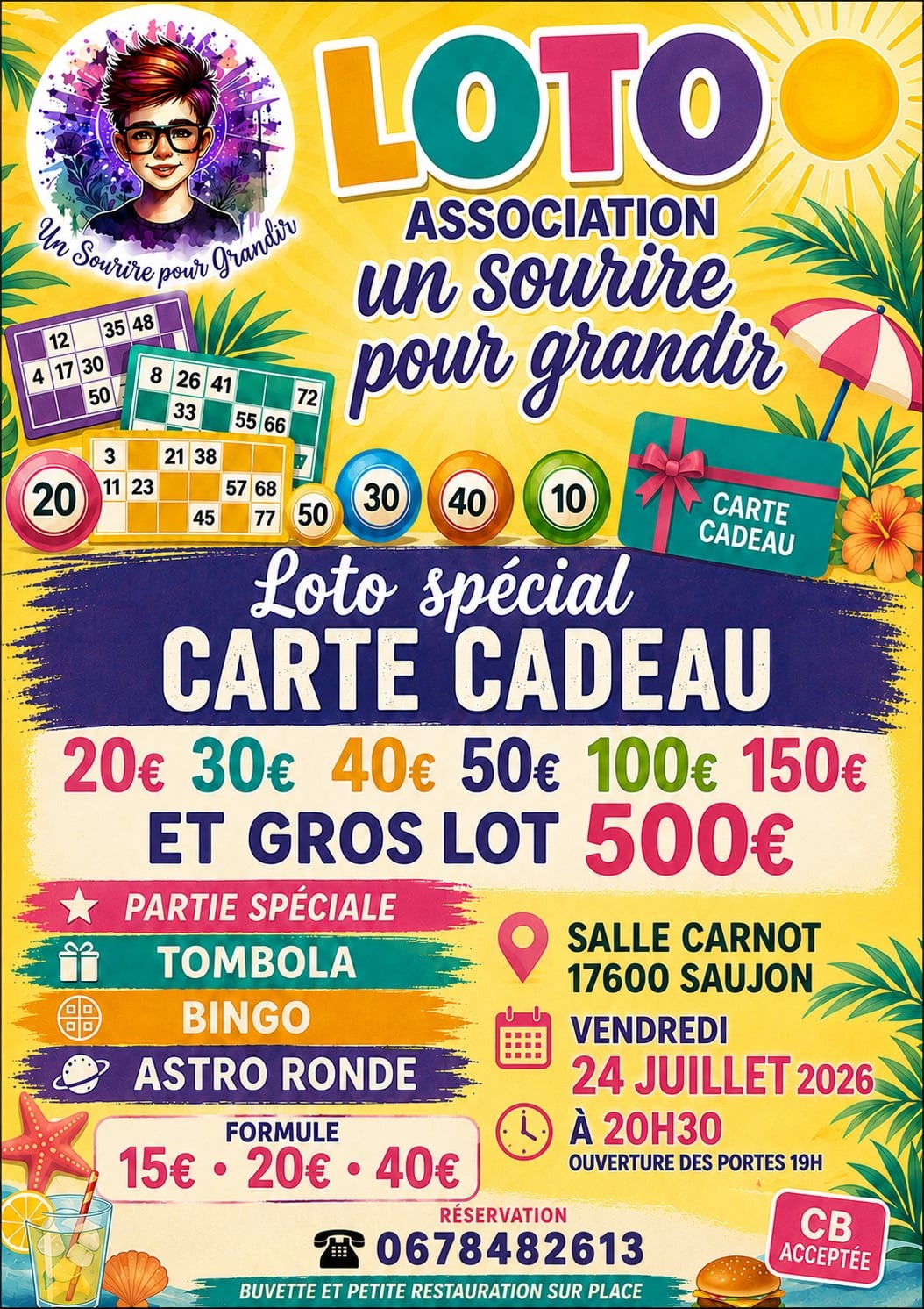 Loto de l'association Un Sourire pour Grandir