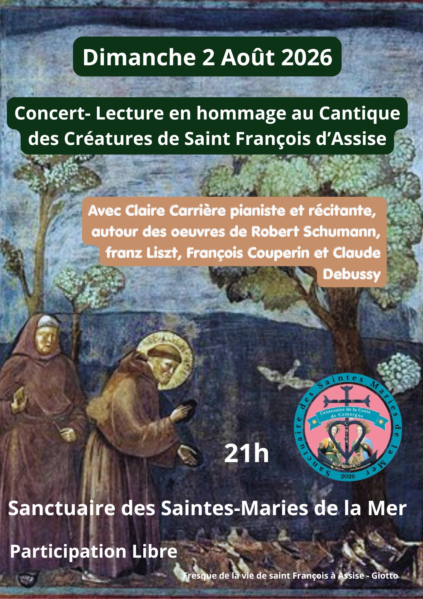 Concert lecture en hommage à Saint François d’Assise