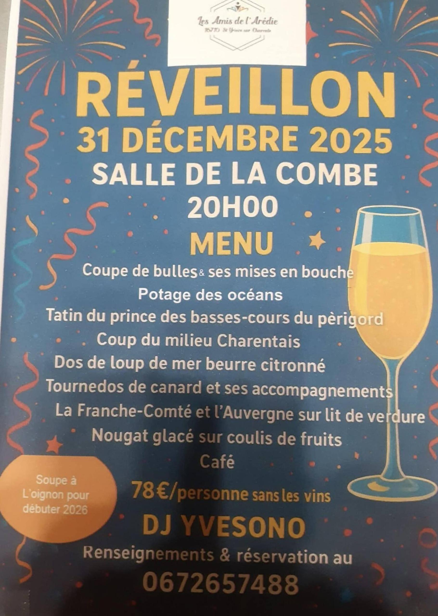 Réveillon du Nouvel An des amis de l'Arédie