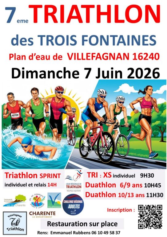 7ème triathlon des Trois Fontaines