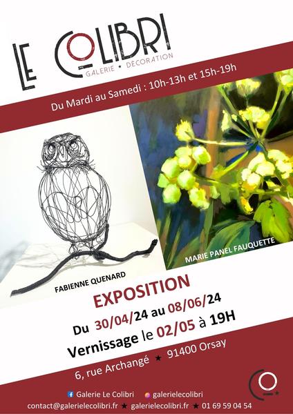 Exposition artistique au Colibri, la galerie d'art d'Orsay 