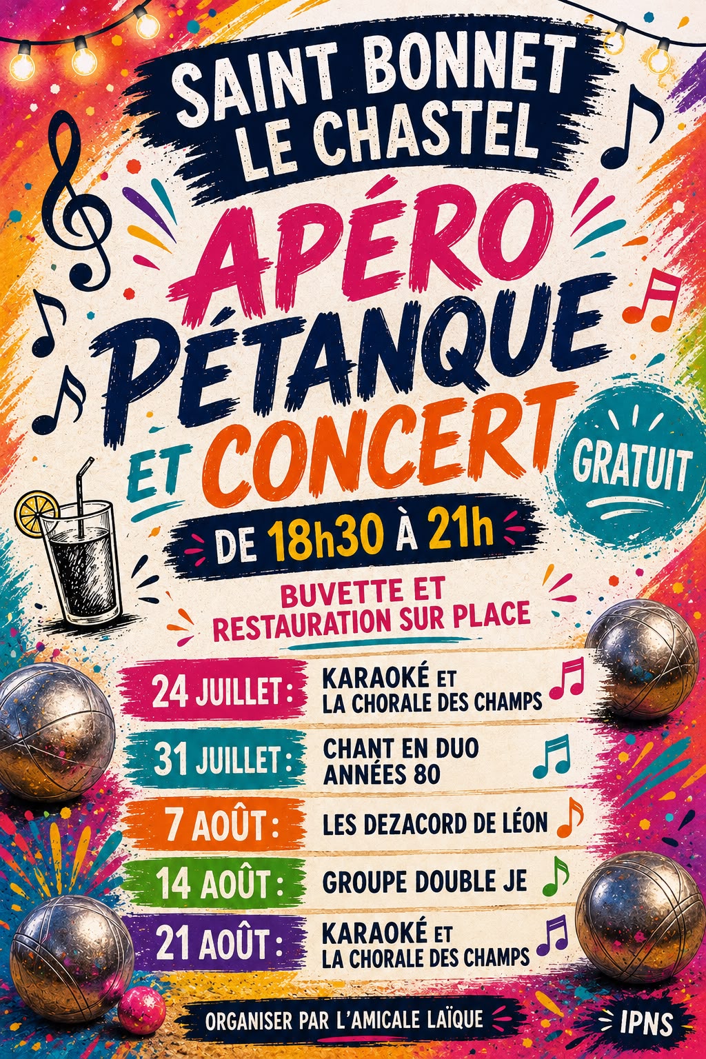 Apero pétanque // Saint-Bonnet-le-Chastel